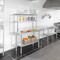 KUTLER Stainless Steel Double Overshelves, NSF Commercial 2-Tier Shelves for Prep and Work Tables for Restaurant, Kitchen, Workshop